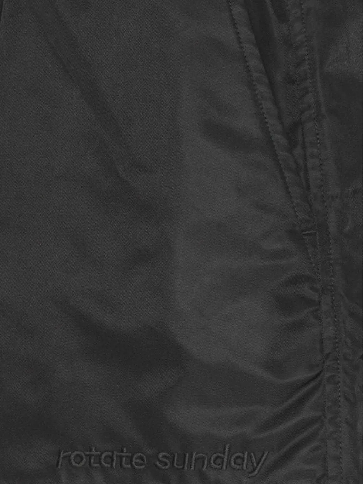 ROTATE Roxanne Logo Embroidered High Waist Shorts