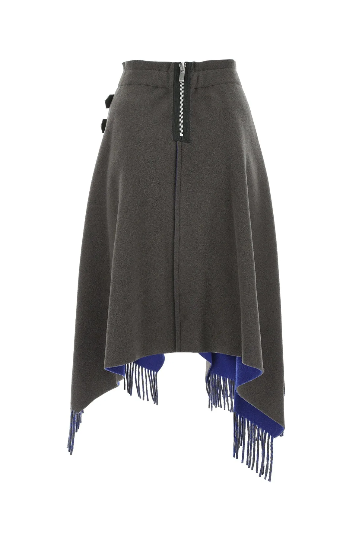 Sacai Asymmetric Fringed Skirt
