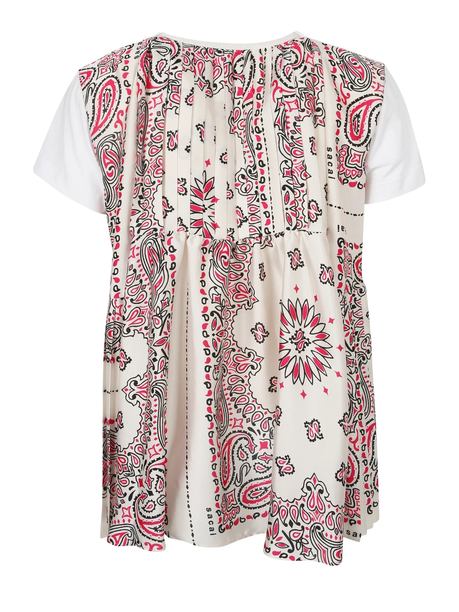 Sacai Bandana Printed Crewneck T-Shirt