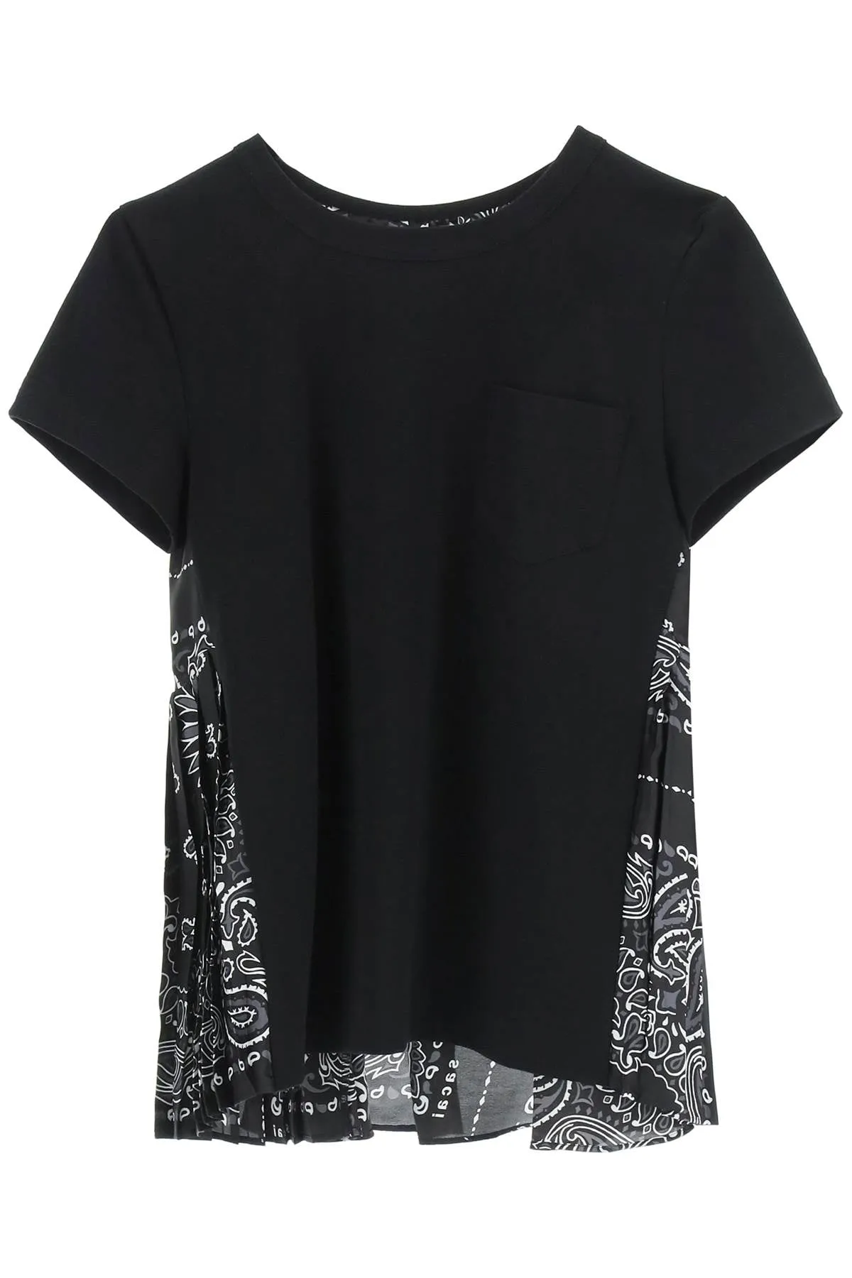 Sacai Bandana Printed Crewneck T-Shirt