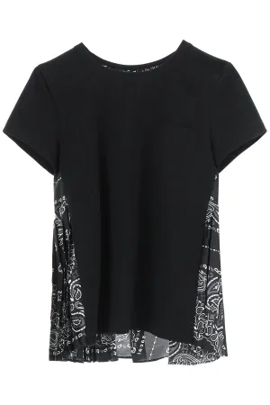 Sacai Bandana Printed Crewneck T-Shirt