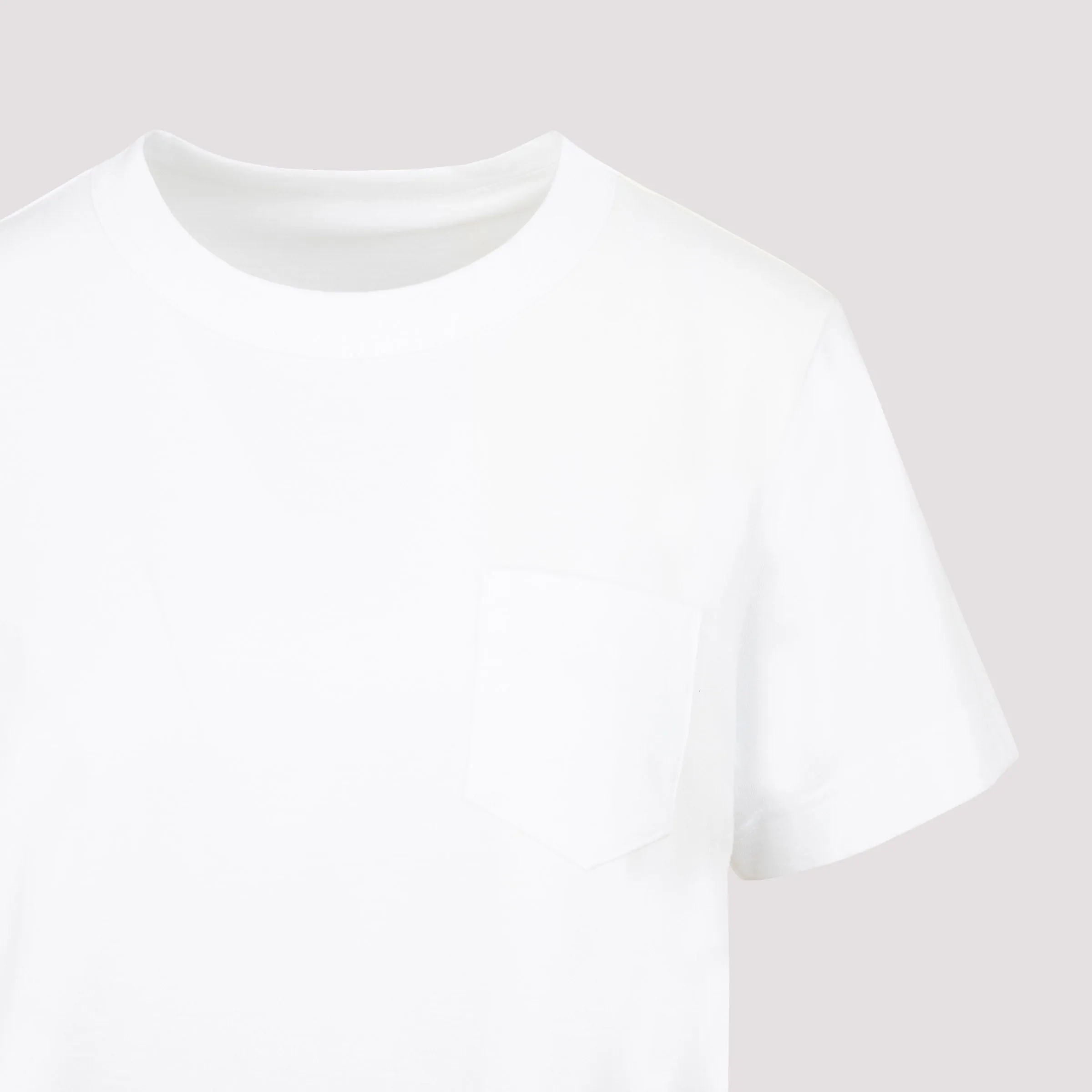 Sacai Draped-Detail Crewneck T-Shirt
