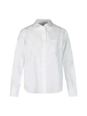 Sacai Floral Lace Long-Sleeved Shirt