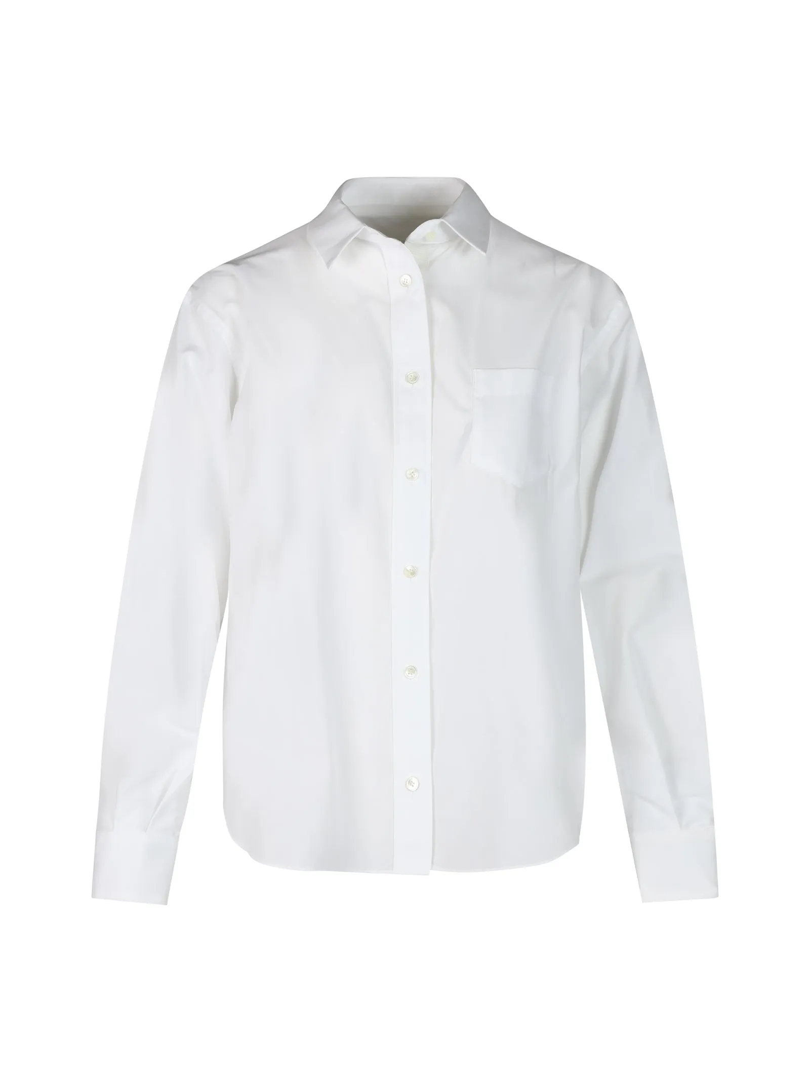 Sacai Floral Lace Long-Sleeved Shirt