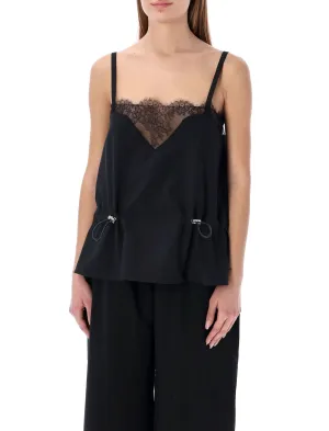 Sacai Lace Detailed Flared Top