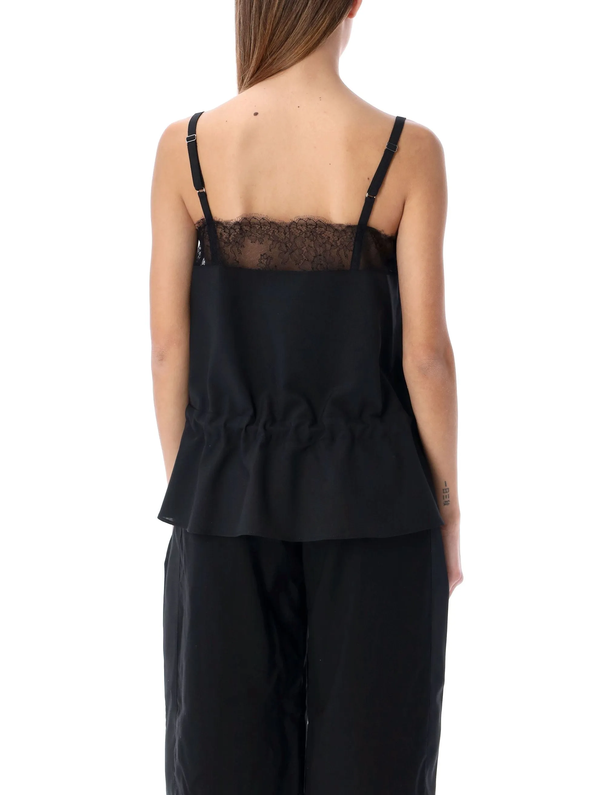 Sacai Lace Detailed Flared Top