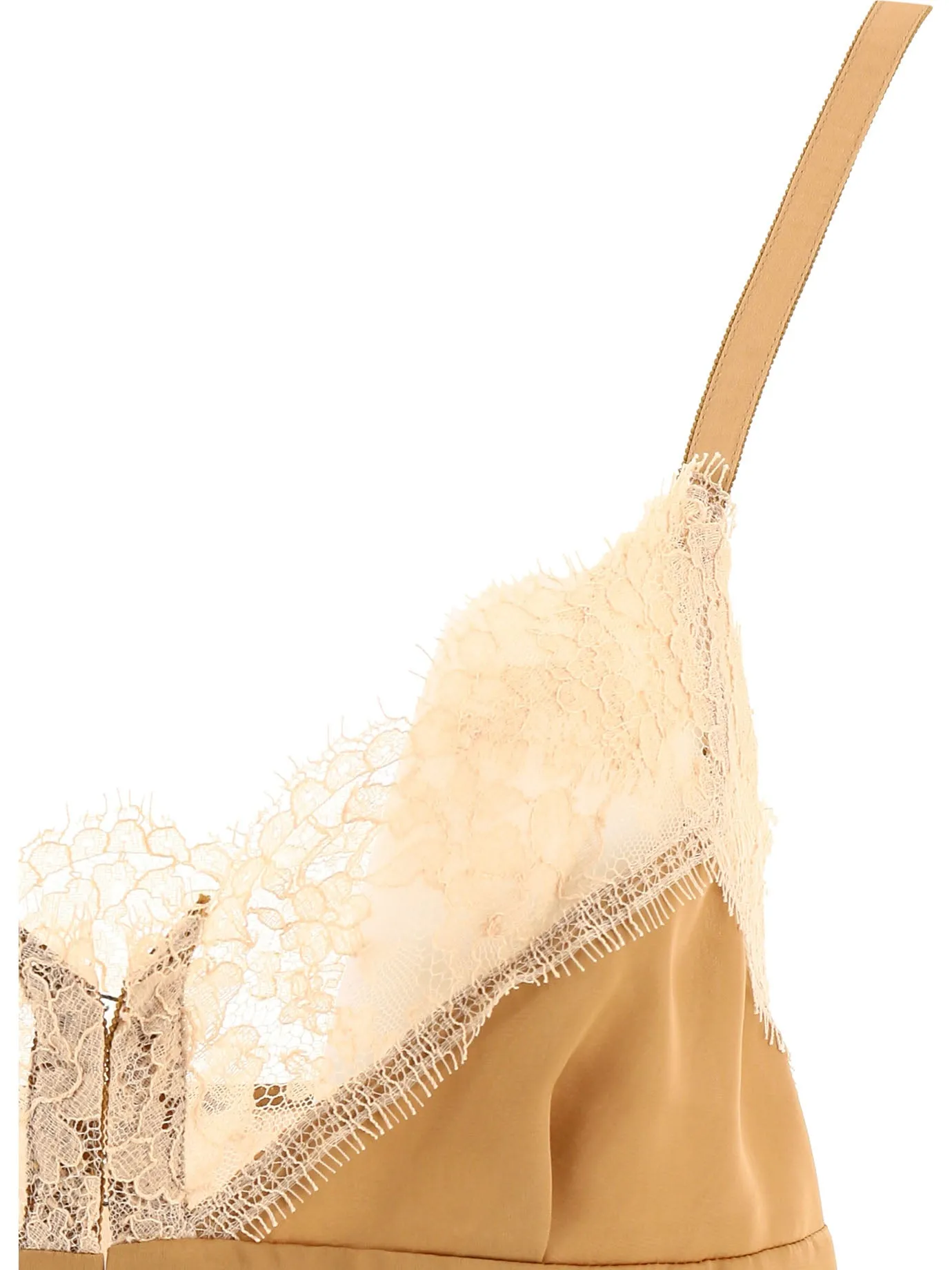 Sacai Lace-Trim Sleeveless Top