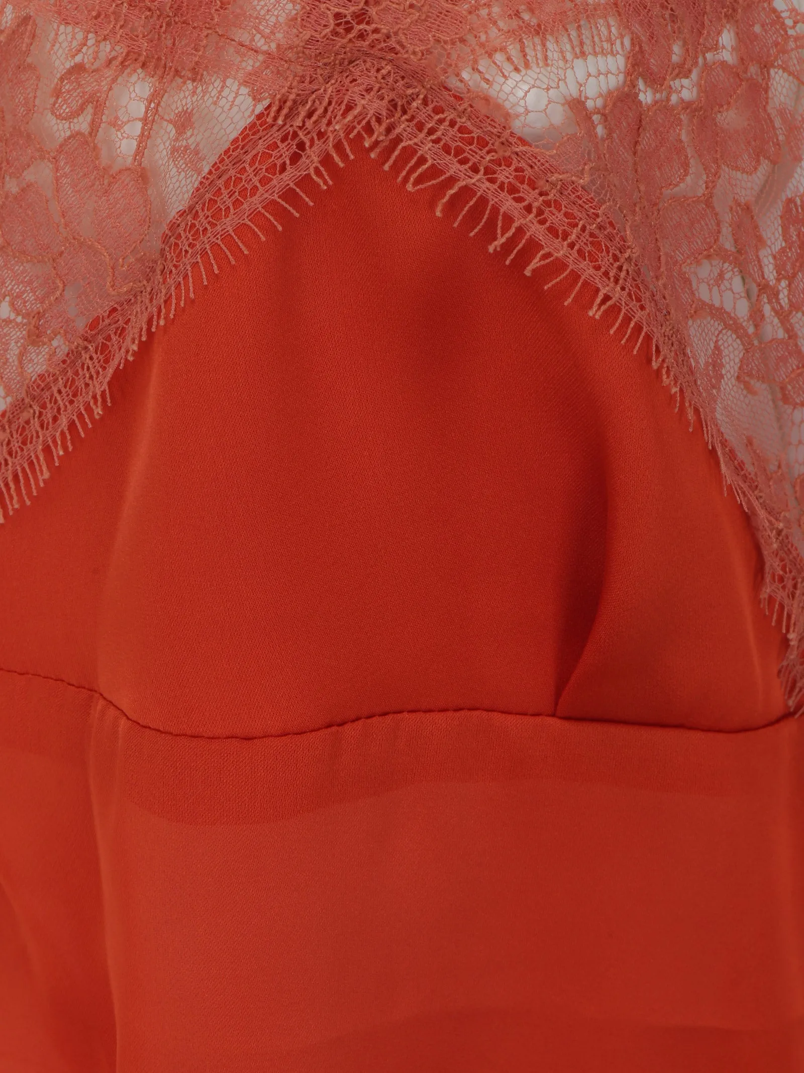 Sacai Lace-Trim Sleeveless Top