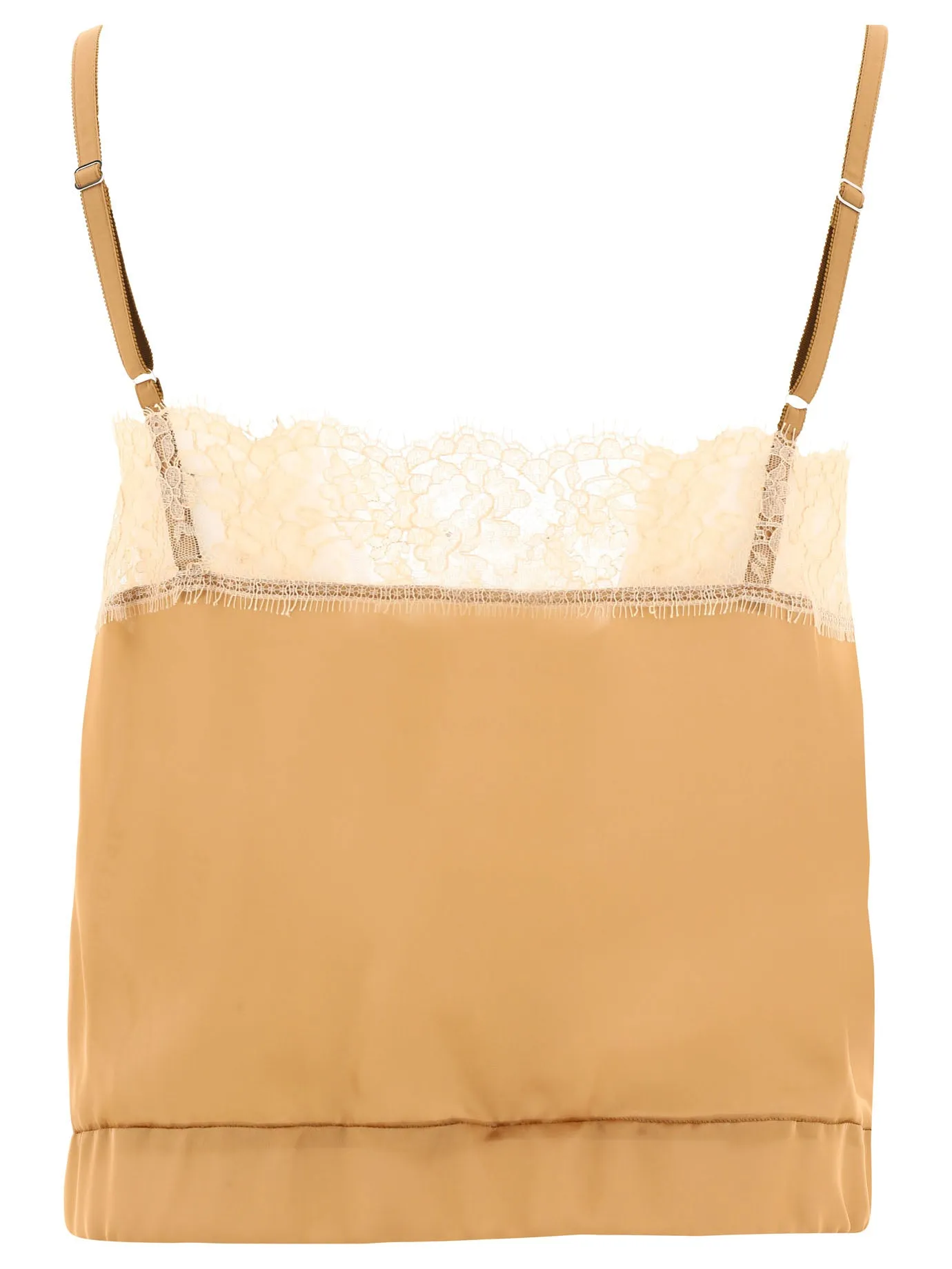 Sacai Lace-Trim Sleeveless Top