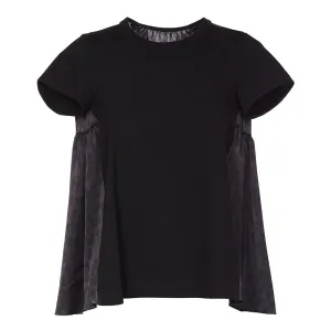 Sacai Leopard Printed Ruched T-Shirt