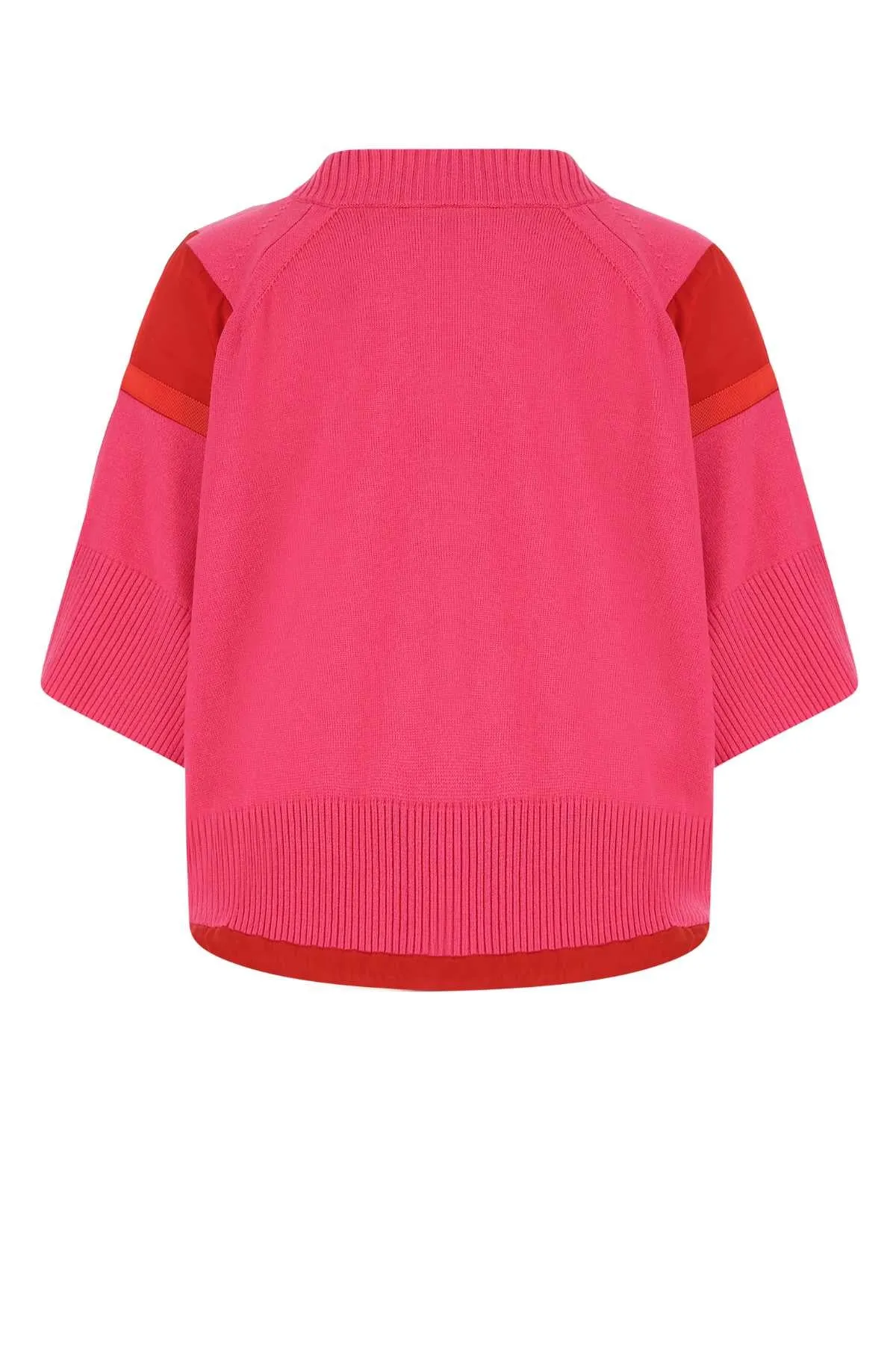 Sacai Panelled Crewneck Knit Top