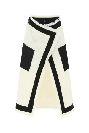 Sacai Tweed Layered Skirt
