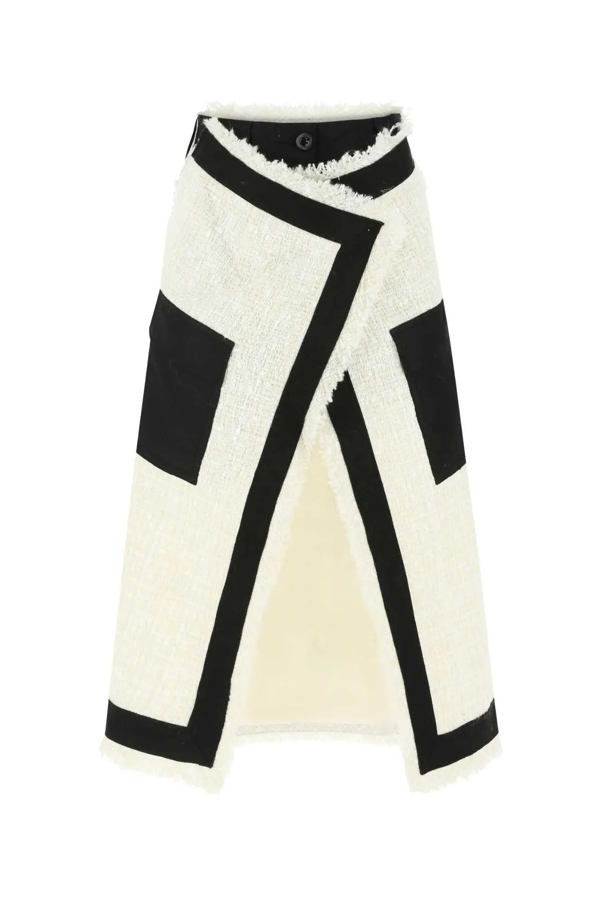 Sacai Tweed Layered Skirt