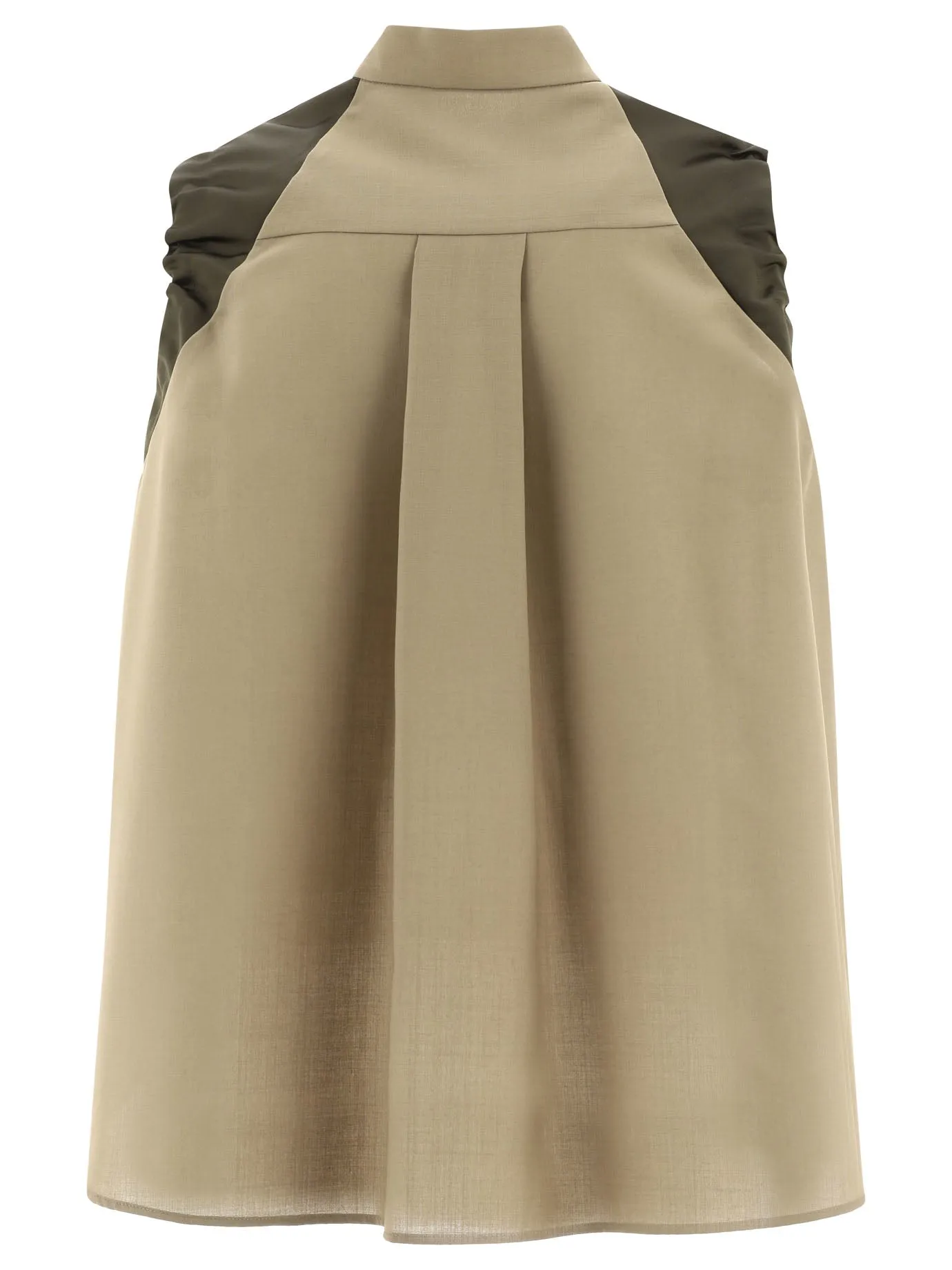 Sacai Two-Tone Sleeveless Top