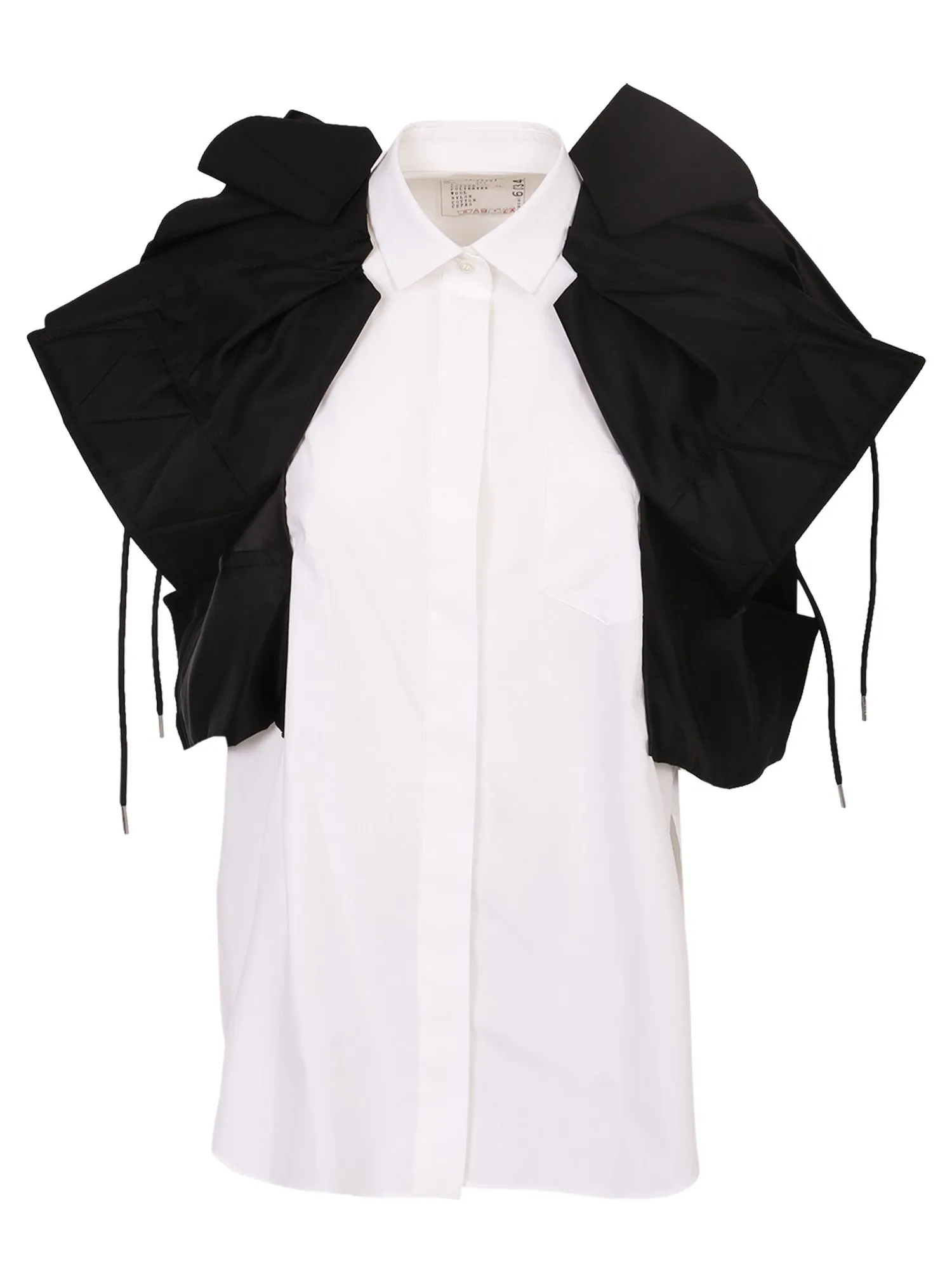 Sacai Two-Toned Pleated Shirt