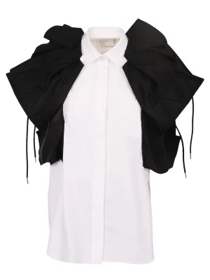 Sacai Two-Toned Pleated Shirt