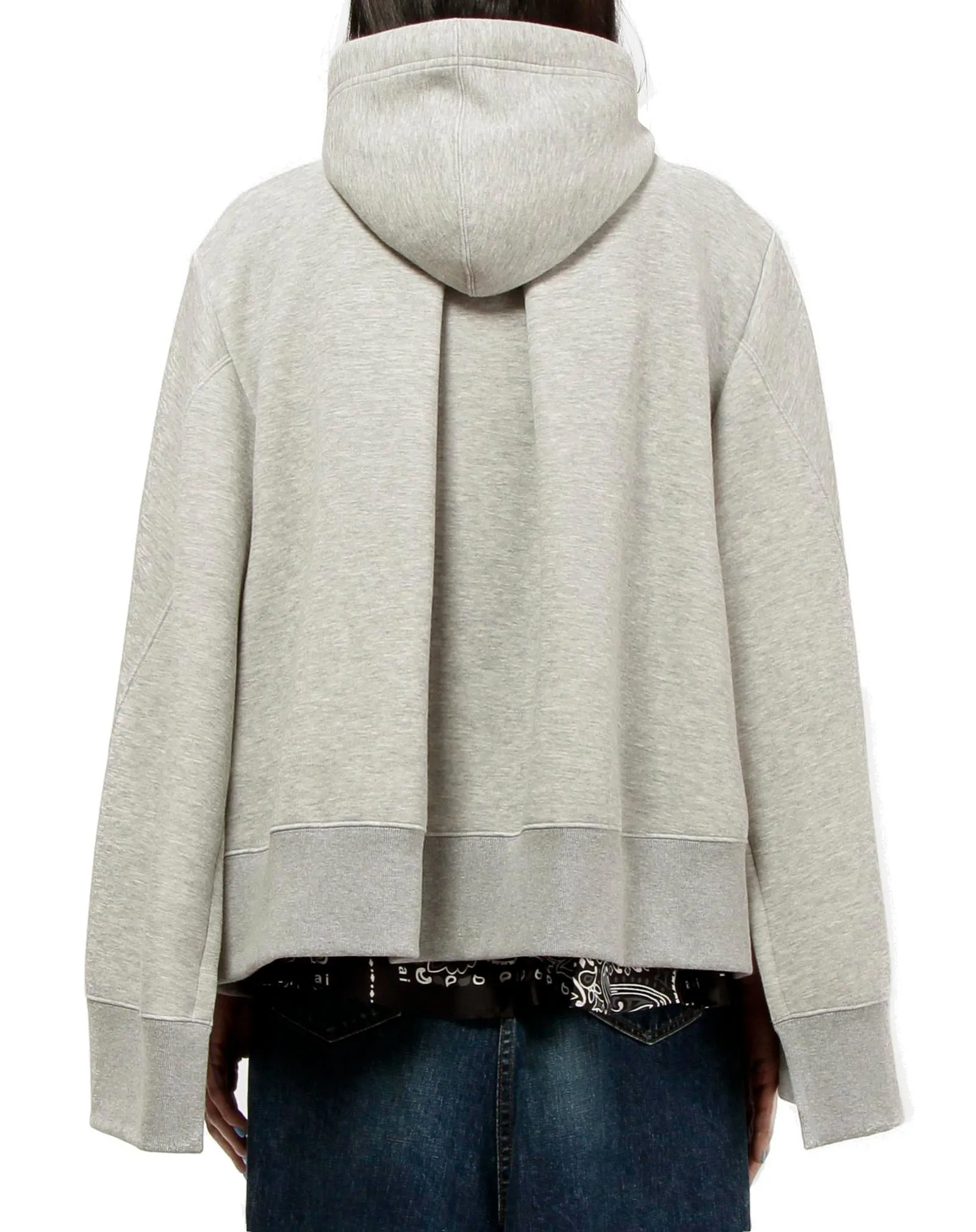 Sacai Zip-Up Cropped Hoodie