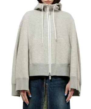 Sacai Zip-Up Cropped Hoodie