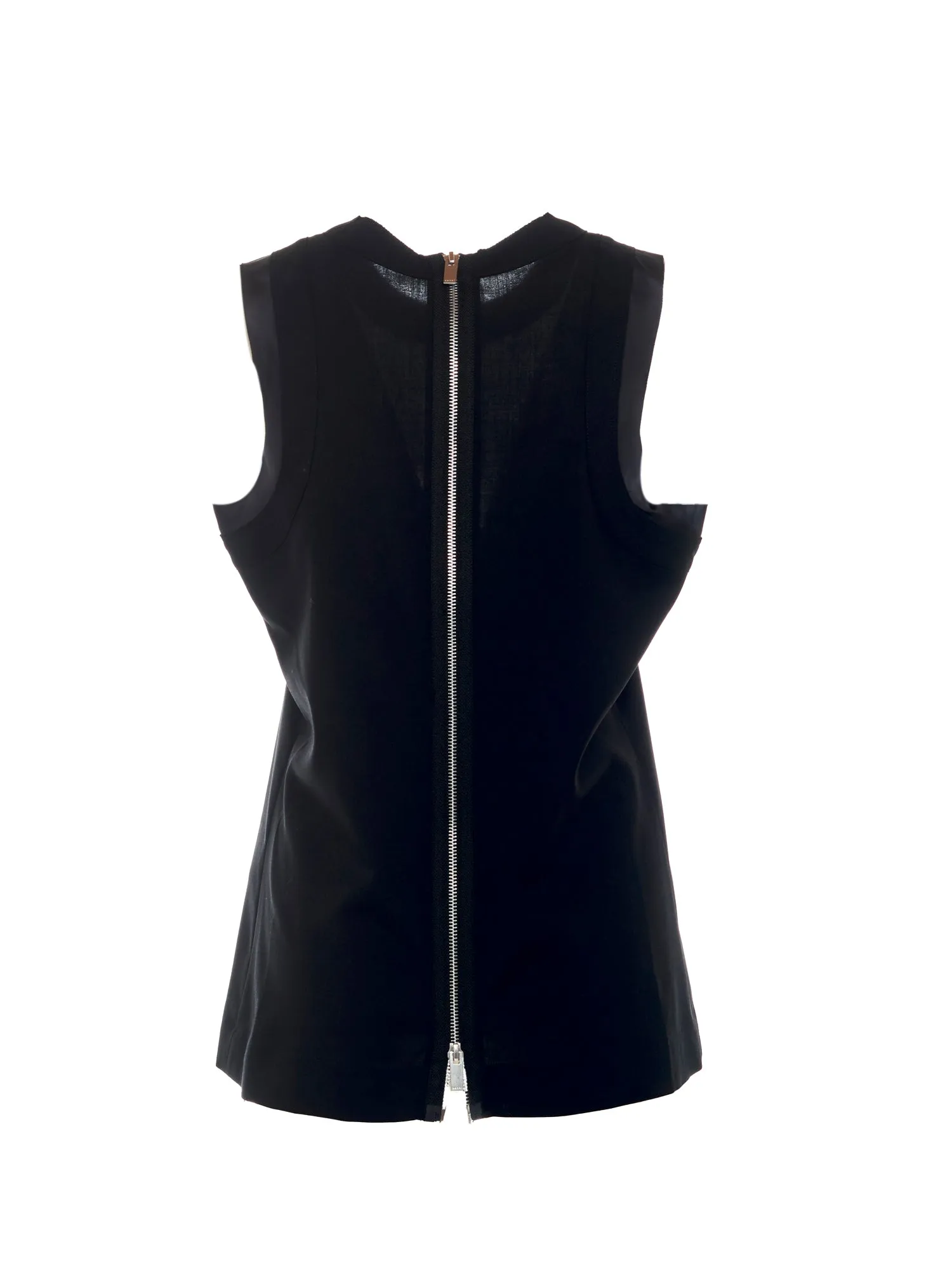 Sacai Zipped Crewneck Tank Top