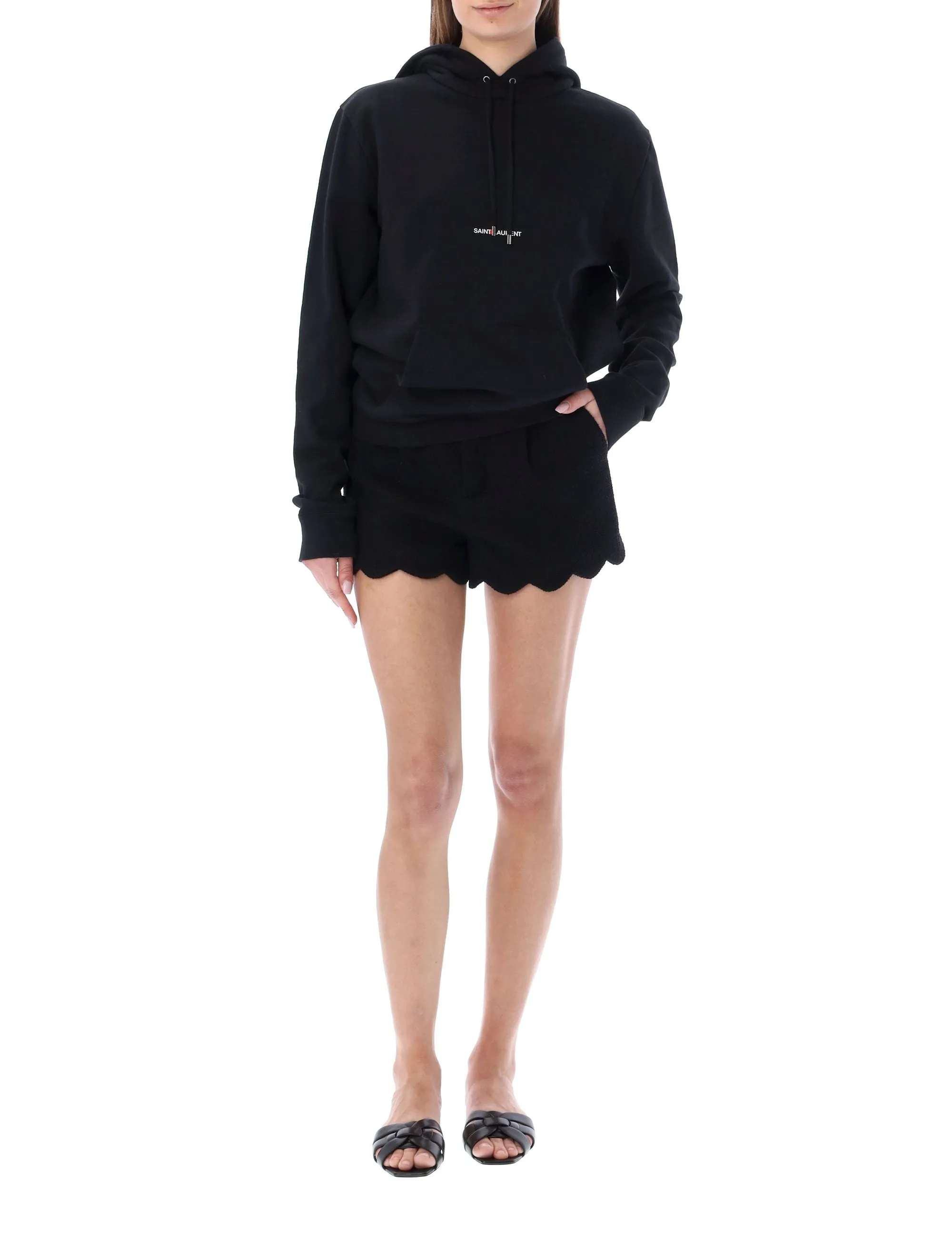 Saint Laurent Boucle Tweed Shorts
