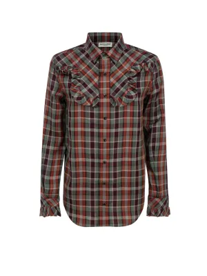 Saint Laurent Checked Jacquard Shirt