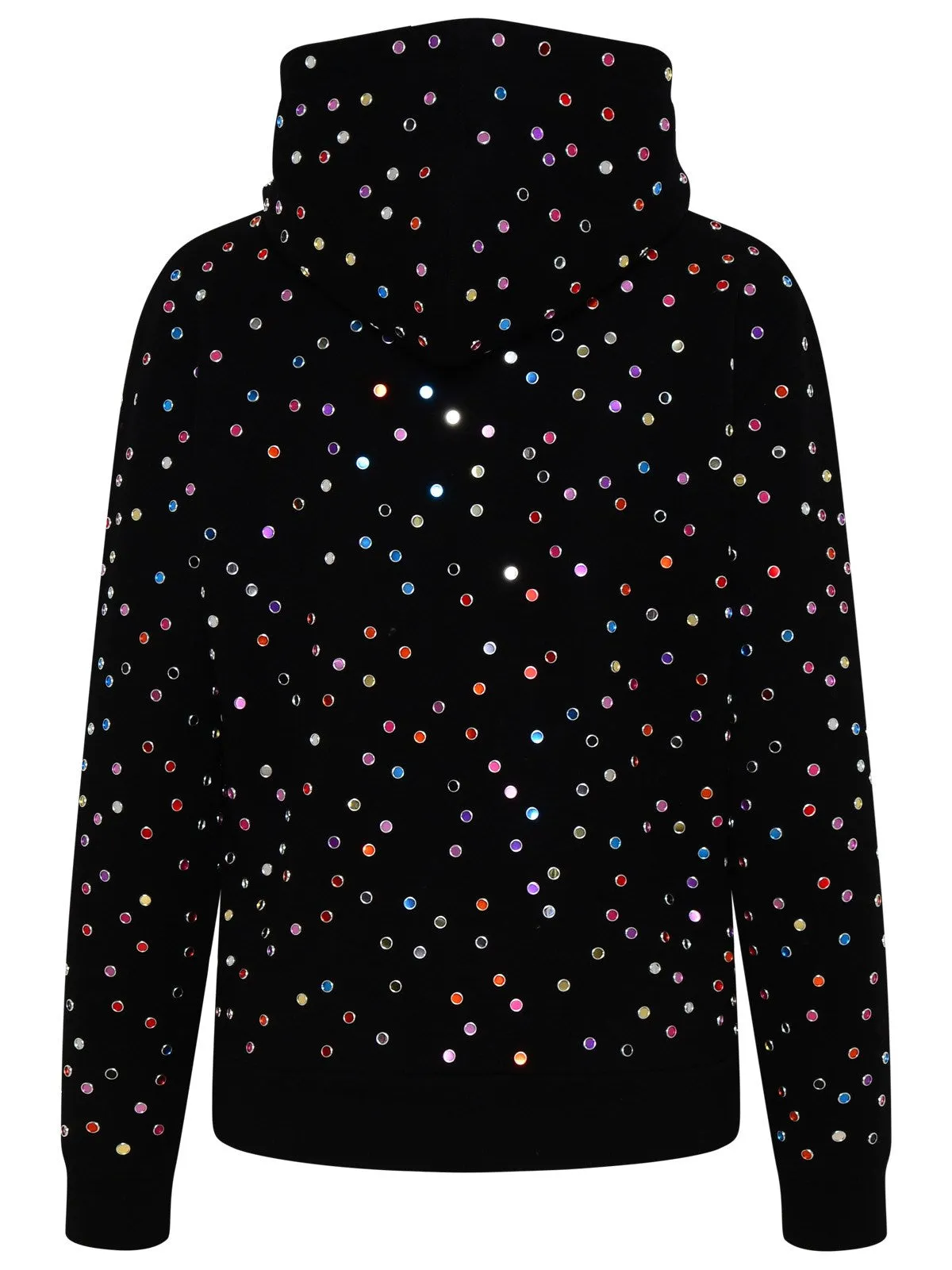 Saint Laurent Metallic Dot Drawstring Hoodie