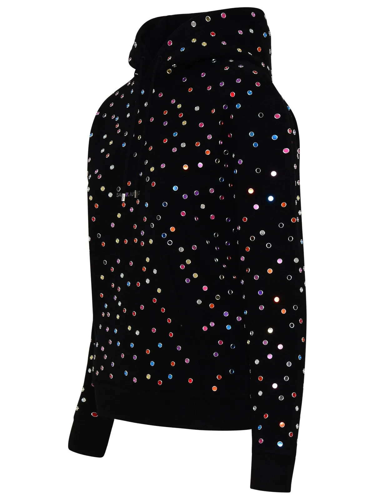 Saint Laurent Metallic Dot Drawstring Hoodie