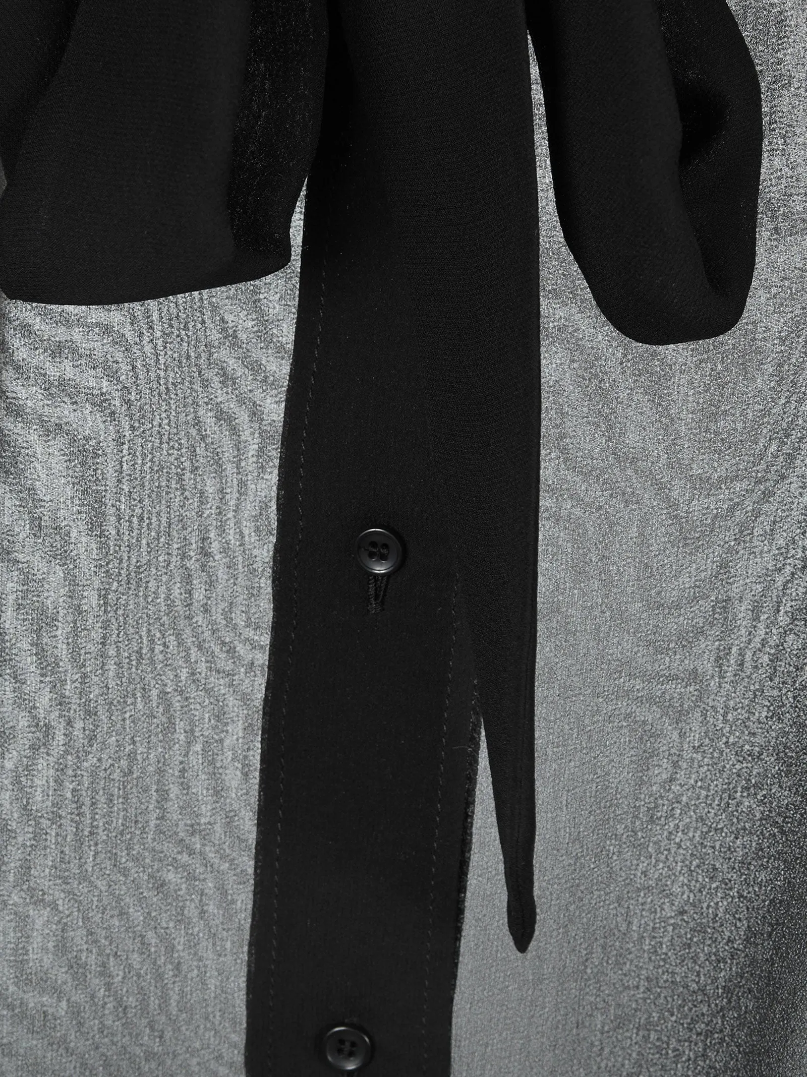 Saint Laurent Mousseline Tie Neck Shirt