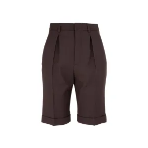 Saint Laurent Pleated Bermuda Shorts