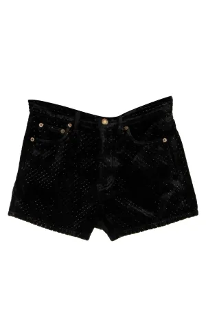 Saint Laurent Sequin Embellished Shorts