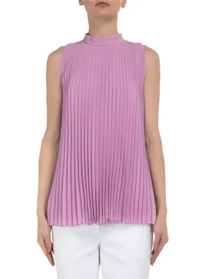 Salvatore Ferragamo Pleated Sleeveless Top