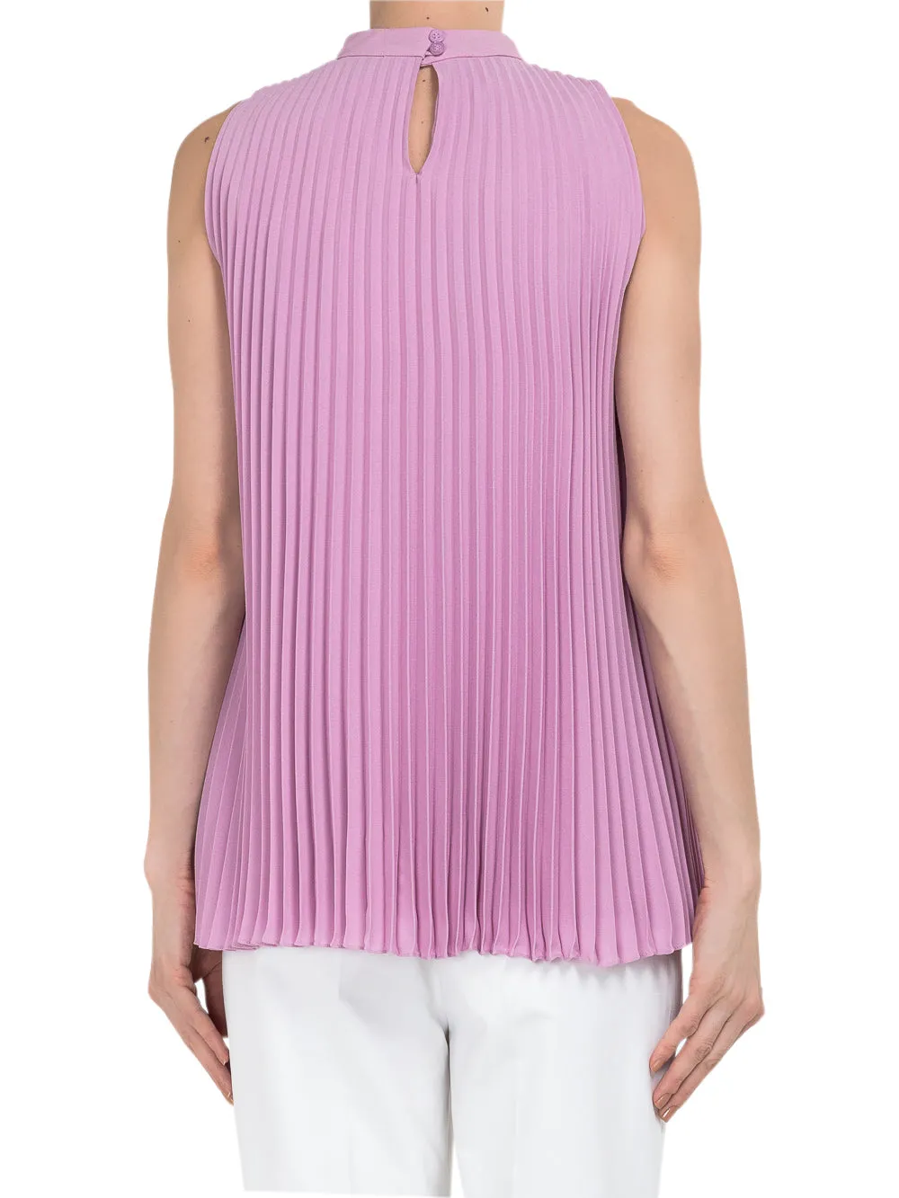 Salvatore Ferragamo Pleated Sleeveless Top