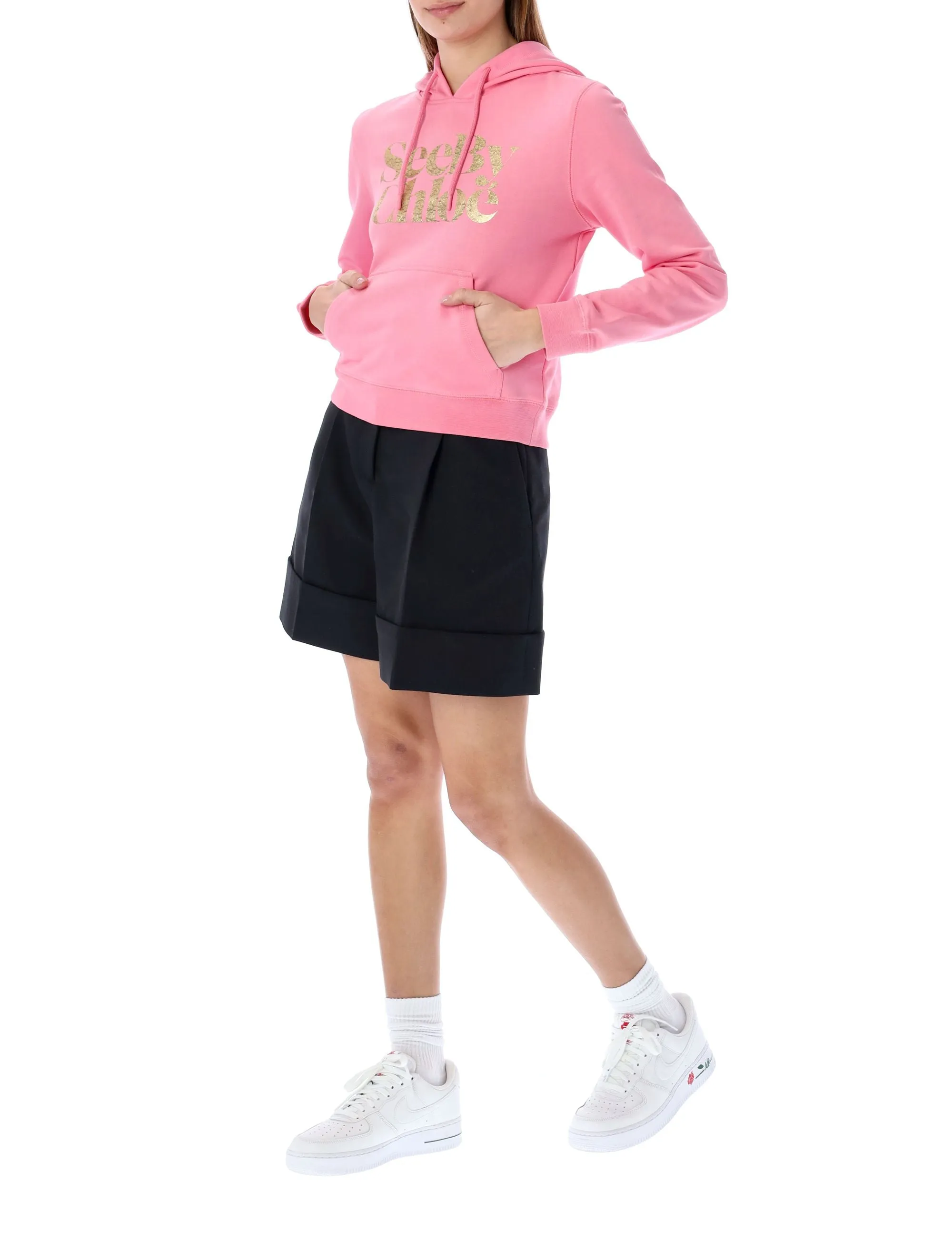 See By Chlo Logo Printed Hoodie