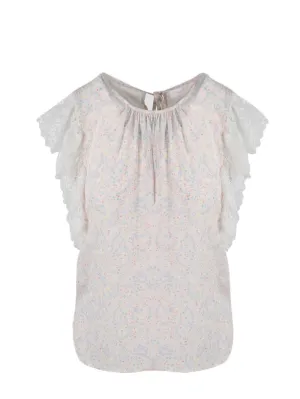 See By Chlo Sleeveless Ruffle Top
