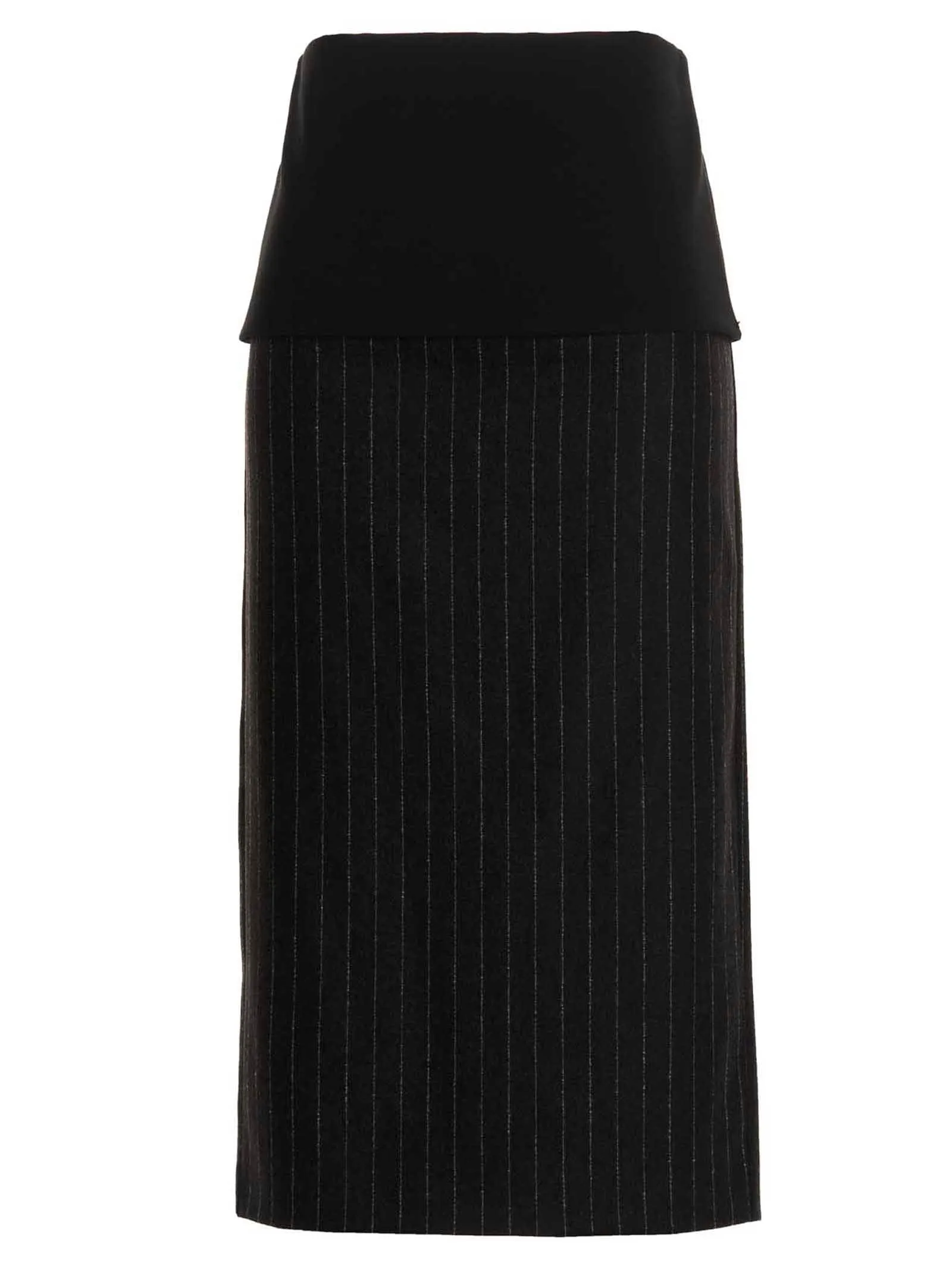 Sportmax Napoli Pinstriped Pencil Skirt