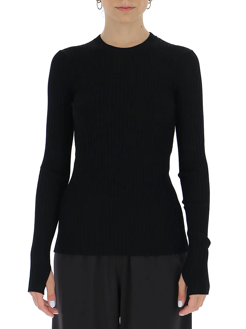 Sportmax Ribbed Crewneck Top