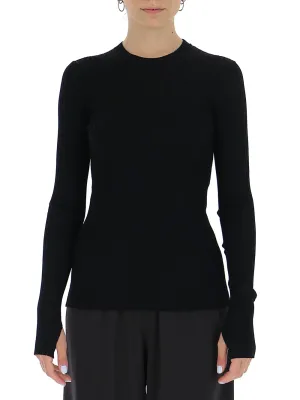 Sportmax Ribbed Crewneck Top