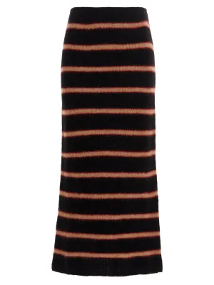 Sportmax Striped Maxi Skirt