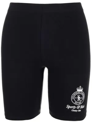 Sporty & Rich Crown Biker Shorts
