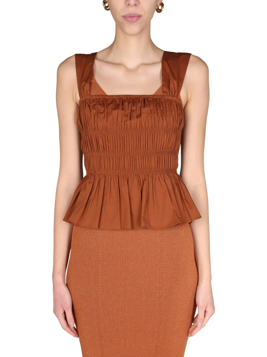 Staud Sleeveless Cropped Top