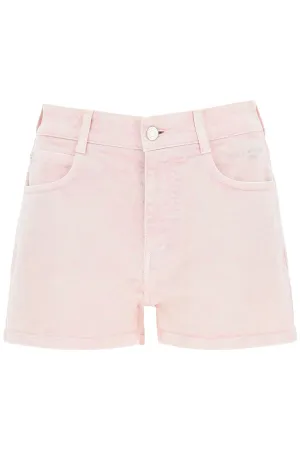 Stella McCartney Logo Embroidered Denim Shorts
