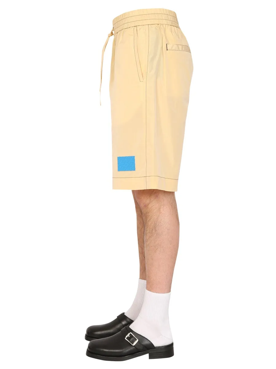Sunnei Drawstring Wide Leg Shorts