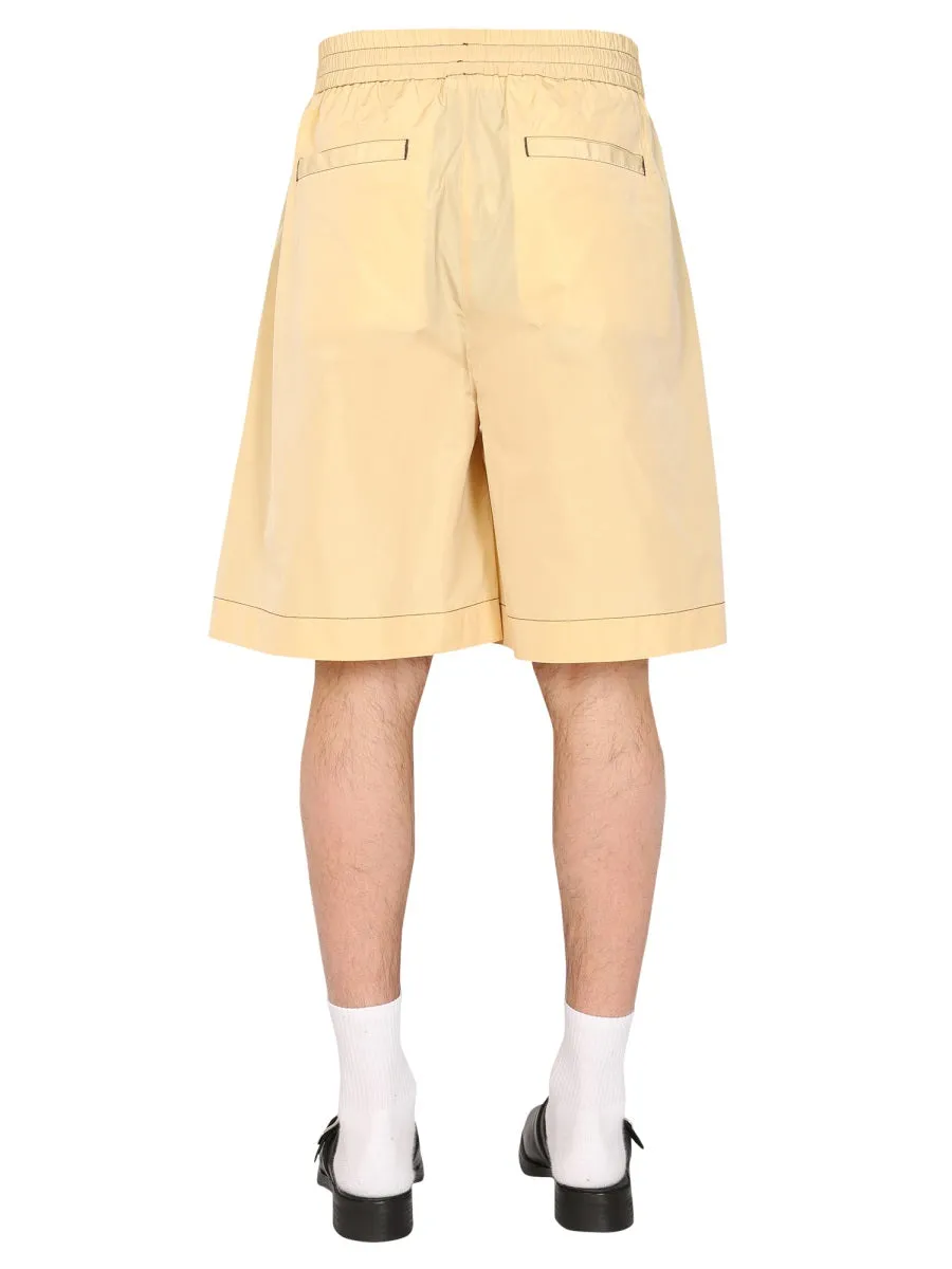 Sunnei Drawstring Wide Leg Shorts