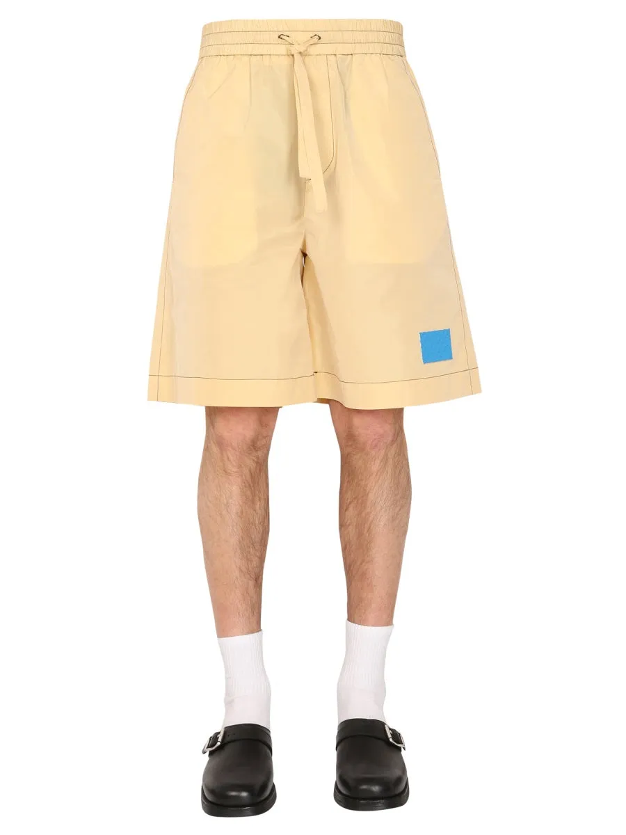 Sunnei Drawstring Wide Leg Shorts