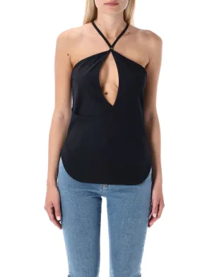 The Attico Emma Halterneck Top