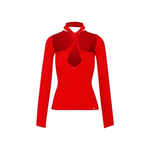 The Attico Knot Halterneck Top