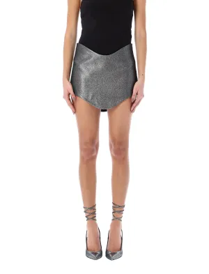 The Attico Wave Mini Skirt