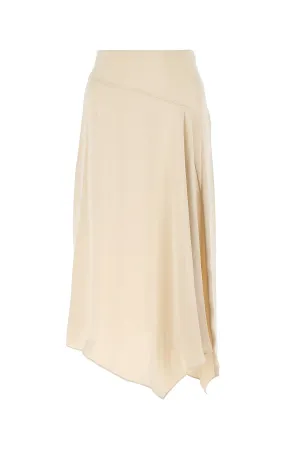 Theory Crushed Asymmetrical Draped Midi Skirt