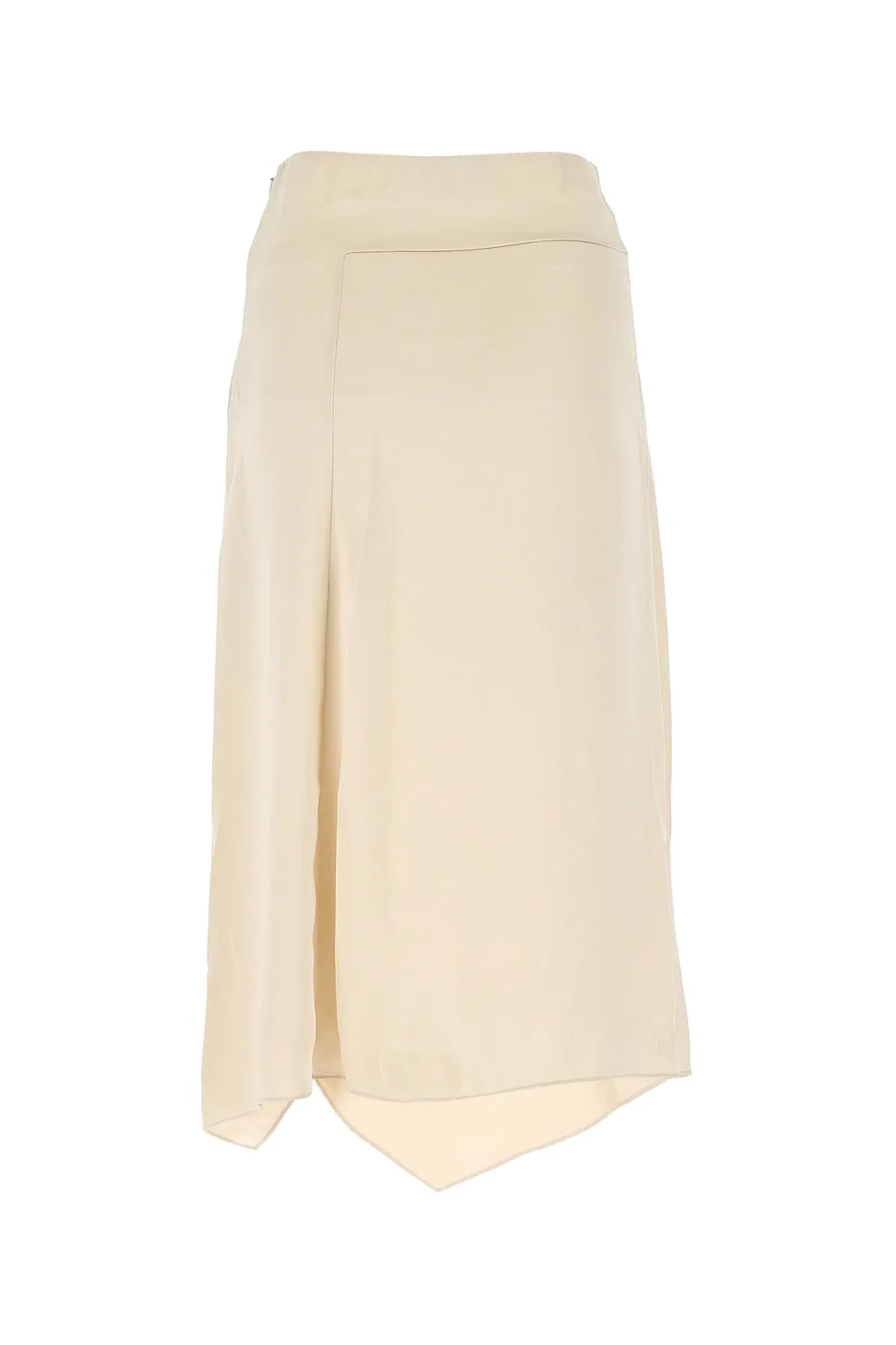Theory Crushed Asymmetrical Draped Midi Skirt