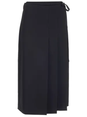 Theory Pleated Viscose Skirt